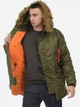 Парка Alpha Industries Slim Fit N-3B Parka S Vintage Olive - изображение 5