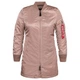 Жіночий бомбер Alpha Industries MA-1 Long W WJM47503C1 L Блідо-рожевий - зображення 7