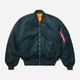 Бомбер чоловічий Alpha Industries MA-1 Flight Jacket MJM21000C1 5XL Темно-зелений (640631819451) - зображення 6