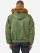 Куртка зимова коротка чоловіча Alpha Industries N-2B Parka XS Sage Green (640631448552) - зображення 2