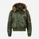 Куртка зимова коротка чоловіча Alpha Industries N-2B Parka XS Sage Green (640631448552) - зображення 5