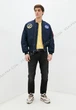 Бомбер мужской Alpha Industries MA-1 NASA Replica 2XL Темно-синий (640631406026) - изображение 11
