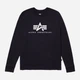 Лонгслив Alpha Industries Basic Logo Long Sleeve Tee UTB49002G1 XS Black (640631003003) - изображение 7