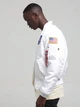 Бомбер мужской Alpha Industries MA-1 NASA MJM21093C1 XL Белый (640631487698) - изображение 2