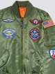 Куртка Alpha Industries MA-1 с нашивками YJM21001C1 Оливковый YS(8) - изображение 5