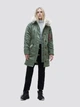 Парка зимняя с мехом женская Alpha Industries Elyse WJE45500C1 XS Темно-зеленая - изображение 14