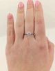 Срібна каблучка з муассанітом 0,8 ct. 6 мм 17,5 розмір (219157077) - зображення 6