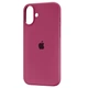 Чехол Fiji Silicone Case для Apple iPhone 16 бампер накладка Soft Touch с микрофиброй Garnet - изображение 1