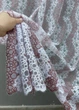 Тюль VR-Textil 1687т Органза с вышивкой Бордовый с белым 300х270 см (42-0724) - изображение 4