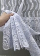 Тюль VR-Textil 1683т Органза з вишивкою Блакитний з білим 300х270 см (42-0731) - зображення 4