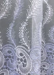 Тюль VR-Textil 1683т Органза з вишивкою Блакитний з білим 300х270 см (42-0731) - зображення 7