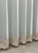 Тюль VR-Textil 1699т Грек-сетка с вышивкой Молочный с пудровым 300х270 см (42-0733) - изображение 8
