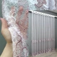 Тюль VR-Textil 1688т Органза с вышивкой Бордовый с белым 300х270 см (42-0723) - изображение 1