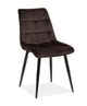 Стул мягкий со спинкой Velka Chic Bluvel 10 Velvet VBl10 коричневый - изображение 1