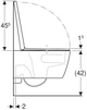 Унитаз подвесной Geberit iCon 503.046.JT.1 Rimless TurboFlush с сиденьем Soft Close дюропласт - изображение 3
