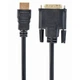 Кабель Cablexpert HDMI - DVI (M/M), 0.5 м, Black (CC-HDMI-DVI-0.5M) - изображение 1