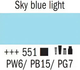 Farba akrylowa Amsterdam Sky Blue Light 551 120 ml (8712079268220) - obraz 2