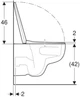 Унитаз подвесной Geberit Selnova 503.083.00.1 Rimless TurboFlush с сиденьем Soft Close дюропласт - изображение 3