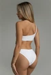 Женский Купальник Стаф Белый Сплошной Базовый Staff Moi White M (349881) - изображение 2