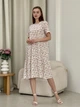 Сукня зі штапелю міді літня жіноча Merlini Казерта 700001266 2XL-3XL Біла (700001266_3) - зображення 3