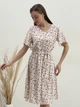 Сукня зі штапелю міді літня жіноча Merlini Міскано 700001286 2XL-3XL Біла (700001286_3) - зображення 7