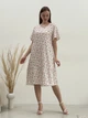 Сукня зі штапелю міді літня жіноча Merlini Міскано 700001286 2XL-3XL Біла (700001286_3) - зображення 9