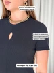 Платье-футболка в рубчик серое Merlini Темпо 700001544 размер L-XL - изображение 5