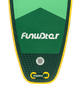 SUP-дошка надувна Funwater Paddleboard Green 11"6 350x90x15 см Двошаровий Сап, Універсальний Сап борд - зображення 7