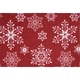 Сет сервировочный Новогодний /Снежинки фон красный 32х44 см (173574) (150г/м.кв шт) 175841 - изображение 2