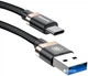 Кабель Baseus Golden Belt USB 3.0 - Type C 1 м 3A Black-Gold (BGB100_Gold) - изображение 2