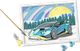 Малювання за номерами Ravensburger CreArt Blue Lamborghini (4005556236640) - зображення 3