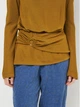 Футболка женская Zara 4437/725 M Коричневая (04437072515037) - изображение 4
