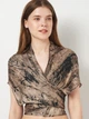 Футболка женская Zara 2464/682 M Коричневая (02464682706038) - изображение 4