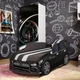 Ліжко-машинка з матрацом та підйомним механізмом 80х180 Premium P006 Mercedes BLACK - изображение 2