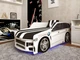 Ліжко-машинка з матрацом та підйомним механізмом 80х180 Premium P002 BMW WHITE - зображення 1