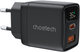 Ładowarka sieciowa Choetech USB-A/USB-C PD 35W Black (6932112106179) - obraz 1