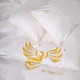 Комплект постельного белья MirSon King Size 220x240 см 0001 Moko White Fire Bird сатин Elit (2200008706586) - изображение 3