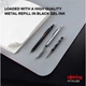 Ручка гелевая Rotring ROTRING 600 Silver GEL R2196011 - изображение 2