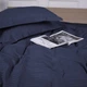 Пододеяльник MirSon 220х240 Satin Stripe 30-0020 Smoky Blue (2200005255513) - изображение 4