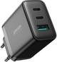 Ładowarka sieciowa JOYROOM JR-TCF10 2xUSB-C 1xUSB-A 32W PD 3.0 Black (6941237111807) - obraz 1