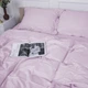 Простынь MirSon двуспальная 180x220 см 30-0007 Pink Satin Stripe (2200005250068) - изображение 1