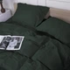Простынь MirSon двуспальная 180x220 см 30-0017 Green Satin Stripe (2200005254271) - изображение 2