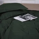 Простынь MirSon двуспальная 180x220 см 30-0017 Green Satin Stripe (2200005254271) - изображение 4
