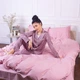 Простынь MirSon King Size 240x260 см 30-0007 Pink Satin Stripe (2200005250099) - изображение 6