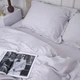 Простынь MirSon King Size 240x260 см 30-0010 Light Gray Satin Stripe (2200005251355) - изображение 2