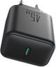 Мережевий зарядний пристрій JOYROOM JR-TCG13 USB-C 45W GaN для Samsung Ultra Black (6956116729325) - зображення 3