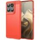 Силіконовий (TPU) чохол UniCase Carbon для Motorola Edge 60 Pro - Red - зображення 1