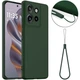 Защитный чехол Deexe Silicone Case with MagSafe для Motorola Edge 50 Neo / Edge 60 Neo - Dark Green - изображение 1