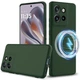 Защитный чехол Deexe Silicone Case with MagSafe для Motorola Edge 50 Neo / Edge 60 Neo - Dark Green - изображение 2