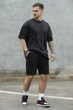 Чоловічі Бавовняні Базові Трикотажні Шорти Without Basic XXL Black - зображення 2